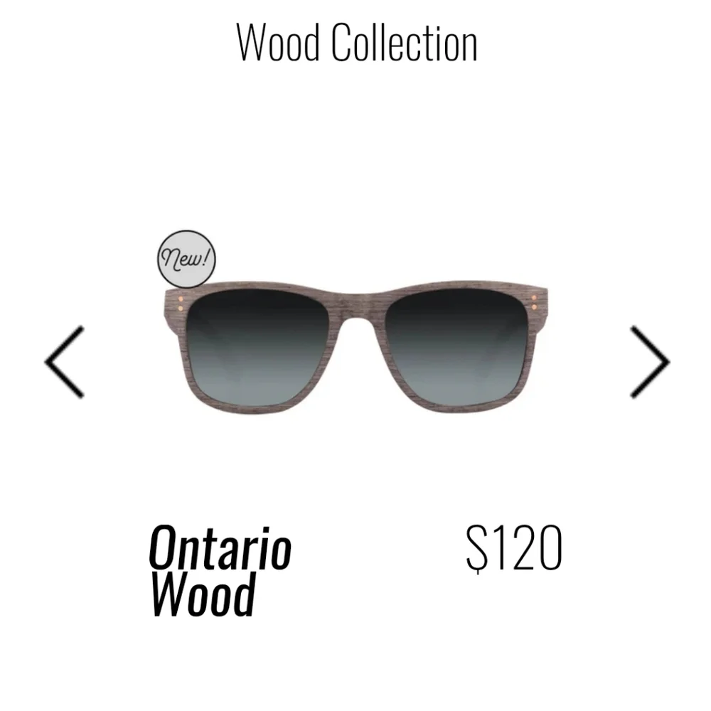 PROOF Ontario Woodgrain Sunglasses
